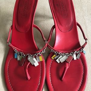 Coach Red Heels 8 1/2 b